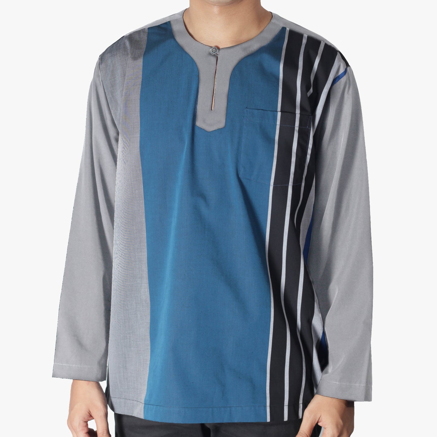 Vertical Blue / Grey