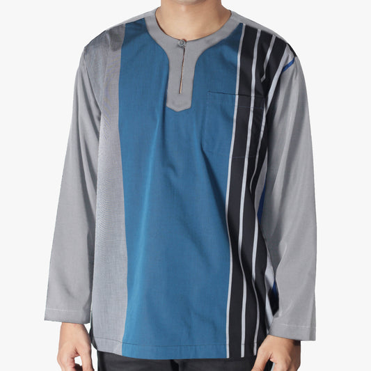 Vertical Blue / Grey