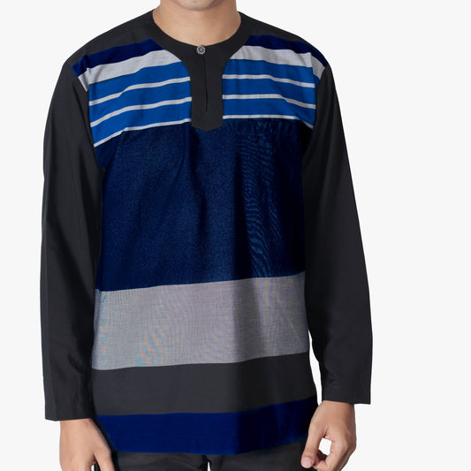Horizontal Navy / Black